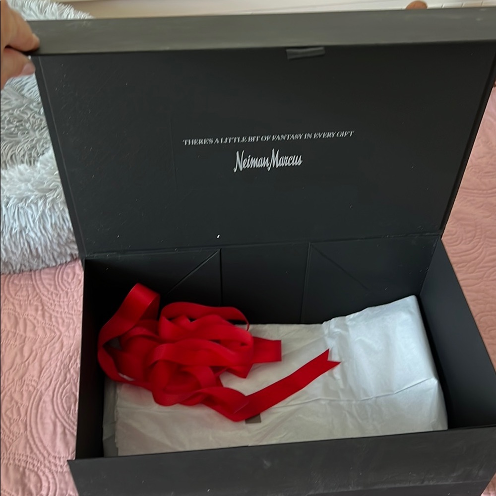 Neiman Marcus Sleek Black Storage Box